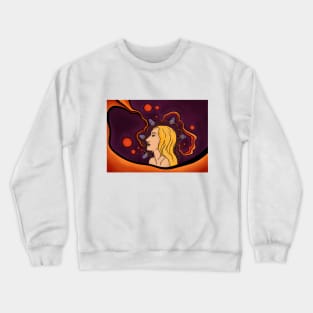 Girl Galaxy Crewneck Sweatshirt